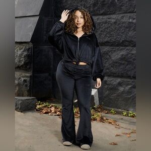 NWT‎ KIN BLACK VELOUR PANTS | CURRENT STYLE | SZ XS